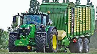 Grass Silage | John Deere 6195R + Krone | Van den Top | 2020