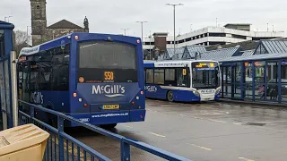 buses at Greenock bus station 21/1/23