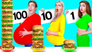 100 FOOD LAYERS Challenge #5 100 개의 음식 층 Multi DO 다 마