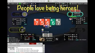 NL 200/500 ZOOM POKER - People Love To Be Heroes!