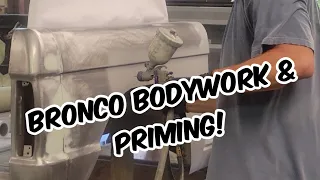 Body Work and Priming Panels - 1966 Ford Bronco Restoration Project