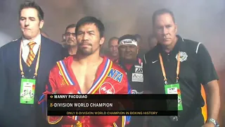 Manny Pacquiao Make Epic Entrance While playing "Panalo" by Ez Mil