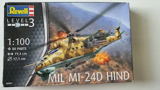 MI 24 D- HIND from REVELL !!! ASSEMBLING !!! 1/100 ,04951