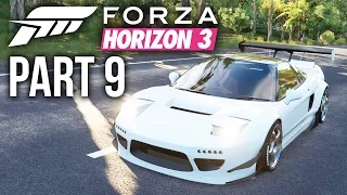 Forza Horizon 3 Gameplay Walkthrough Part 9 - CRAZY NSX ROCKET BUNNY BUILD & BARN FIND (Full Game)