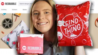 The HONEST TRUTH About RedBubble! Reviewing & Unboxing RedBubble Products