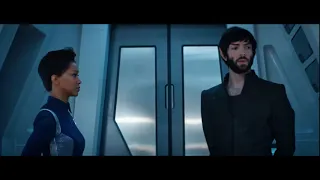 Spock insults Michael's taste in interior design (Star Trek: Discovery)