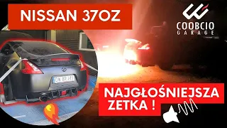 Najgłośniejszy i Ziejący Ogniem Nissan 370Z w Coobcio Garage - Extreme Flame map + Pops and Bangs