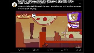 Pizza Tower Christmas/1st Aniversary/Playable Mr Stick and Noise Update Leaks (SPOILERS!!11!)