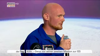Pressekonferenz mit Alexander Gerst vor seinem zweiten Flug zur ISS am 17.04.18