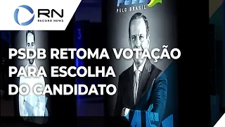 PSDB retoma a votação das prévias para escolha do candidato a Presidente da República