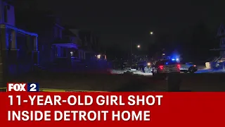 Girl shot in head inside Detroit home