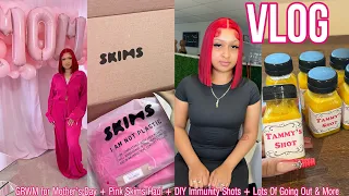 VLOG | GRWM for Mother’s Day + Pink Skims Haul + DIY Immunity Shots + Lots Of Going Out & More