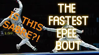 Borel VS Park - Review of the fastest epee bout!