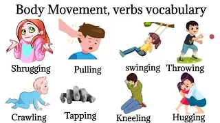 Vocabulary In English | Body Movement And sounds Verbs |Vocabulary with pictures|daily use English.