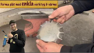 Plåtformning med enkla verktyg + krymp med värme.