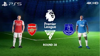 EA SPORT FC24 | PS5 | PREMIER LEAGUE | ARSENAL VS EVERTON | ROUND 38 | MNYK GAMES #48