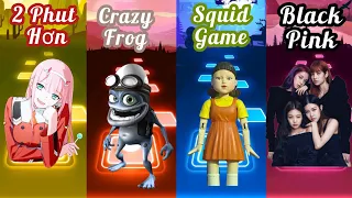 2 Phut Hơn Vs Crazy Frog Squid Game Vs Black Pink Tiles Hop