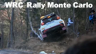 WRC Rally Monte Carlo 2024 - Flat out & Zero Car CRASH - CRV