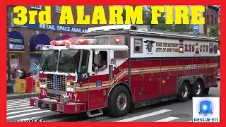 [Manhattan] 3rd ALARM - Major FDNY response - Lots of lights & siren action