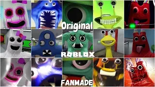 Garten of Banban 2 ALL JUMPSCARES vs ROBLOX vs FANMADE