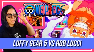 REACCION a ONE PIECE 1100 | Luffy Gear 5 vs Rob Lucci | ANIMACION nivel DIOS