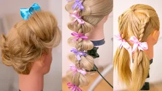 Простые детские причёски за 10 минут  Очень БЫСТРО  Hair tutorial