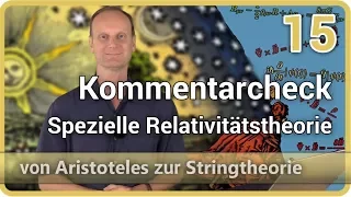 Spezielle Relativitätstheorie • Kommentarcheck Aristoteles  ⯈ Stringtheorie (15) | Josef M. Gaßner