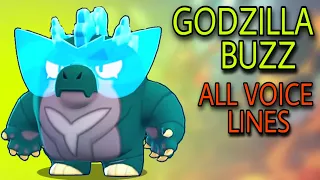 GODZILLA BUZZ All Voice lines🔥 | Brawl stars