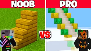 NOOB vs PRO: EN UZUN MERDİVEN YAPI KAPIŞMASI! - Minecraft