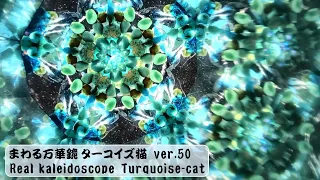 kaleidoscope jewelry-Turquoise-cat ver.50 (pebble / 小石)