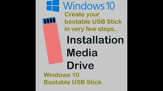 How to make windows 10 bootable USB stick?