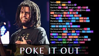 J Cole verse on Poke It Out | Rhymes Highlighted