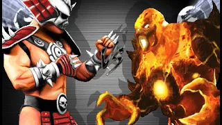 Shao Khan vs Blaze Fight | 🔥 Mortal Kombat 💥 Must Watch 💥 #mortalkombat #shaokahn #blaze