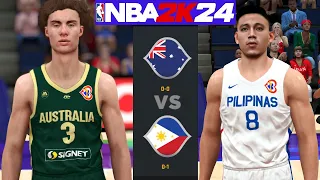 FIBA World Cup 2023 l Australia (0-0) vs Philippines (0-1) | NBA 2K PC Gameplay | 1080p 60FPS