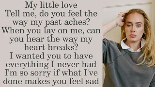 Adele ~ My Little Love ~ Lyrics