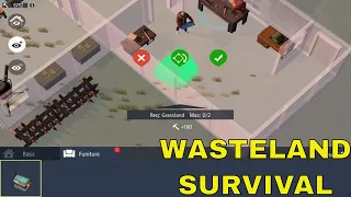 RESOURCE COLLECTING TO UPGRADE THE BASE - WASTELAND SURVIVAL ANDROID GAMEPLAY