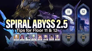 How to BEAT 2.5 Spiral Abyss Floor 11 & 12: Guide, Tips, Team Suggestions | Genshin Impact