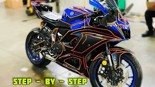 How To Wash Your First Motorcycle | Yamaha R7 | Quick guide