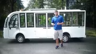 15 Passenger Enclosed Hard Door Tram- Luxury Edition- Electric