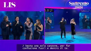 LIS Sanremo 2024 - Ricchi e Poveri con Paola & Chiara cantano ‘Sarà perché ti amo’/‘Mamma Maria’