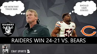 Raiders vs. Bears Reaction After Oakland's 24-21 Win Over Chicago In London From Raider Nation