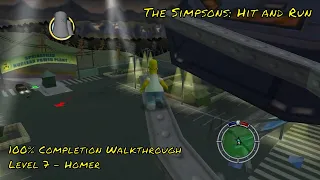 The Simpsons: Hit and Run - Level 7 (Homer) - 100% Completion Walkthrough