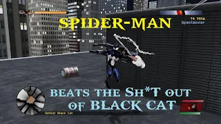 Spiderman vs Black Cat - long combo on a BOSS character!