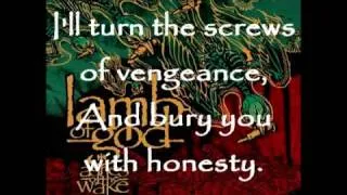 Lamb of God - Laid to Rest (lyrics)