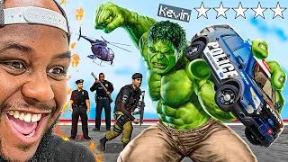 Playing GTA 5 As THE HULK! (RAMPAGE)