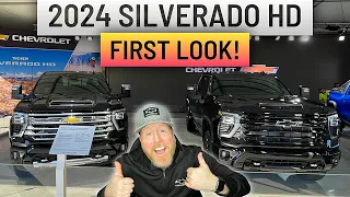 UP CLOSE & PERSONAL with the NEW 2024 Chevrolet Silverado HD trucks!