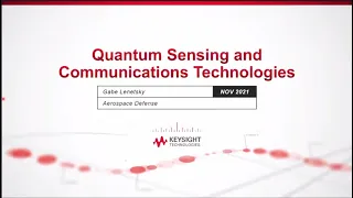 Gabe Lenetsky, Practical aspects of measurements in Quantum Communications and Quantum Sensing