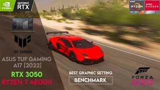 Forza Horizon 5 Benchmark - Best Graphic Setting | ASUS TUF Gaming A17 [2020] RTX 3050 4GB Ryzen 7 |