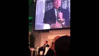 Arnold Schwarzenegger speaks in front of students in Vienna (31/1/2013)