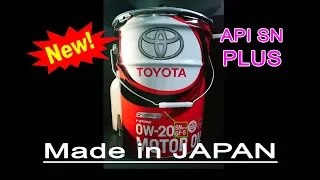 НОВОЕ МАСЛО Toyota Motor Oil 0W-20 API SN Plus - лаб. анализ и обзор!